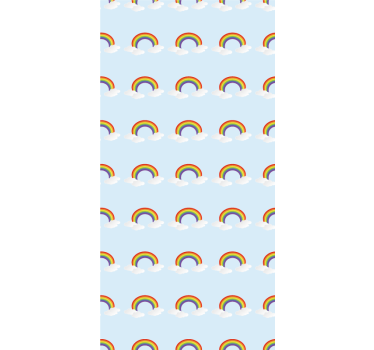 Regenbogen juichen kinderkamer rolgordijn - TenStickers