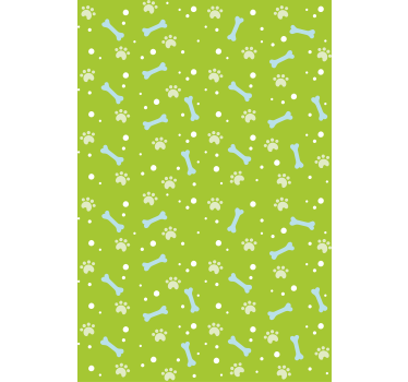 Pootafdrukpatroon rolgordijn dieren - TenStickers