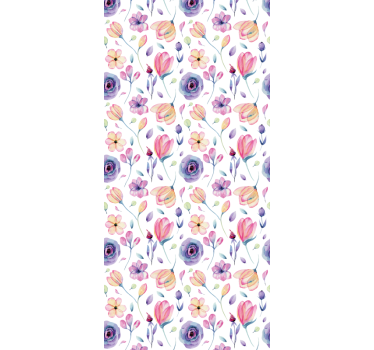 Bloemboeket ontwerp rolgordijn bloemen en planten - TenStickers