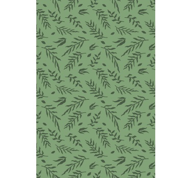 Bladpatroon detail rolgordijn bloemen en planten - TenStickers