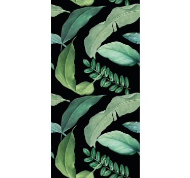 Weelderig groen ontwerp rolgordijn bloemen en planten - TenStickers