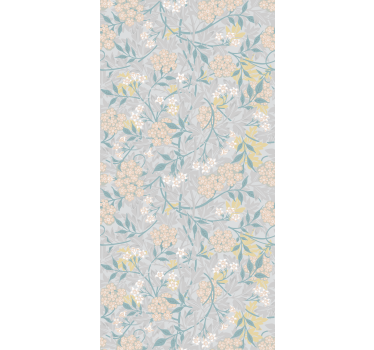 Subtiele botanische opstelling rolgordijn bloemen en planten - TenStickers