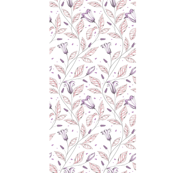 Botanische bladmotieven rolgordijn bloemen en planten - TenStickers