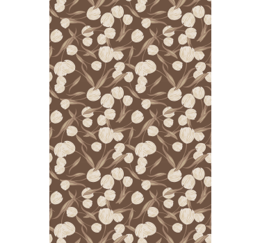 Bloemenmotief rolgordijn bloemen en planten - TenStickers