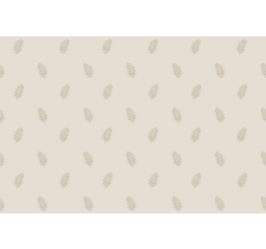 Beige bladpatroon rolgordijn bloemen en planten - TenStickers