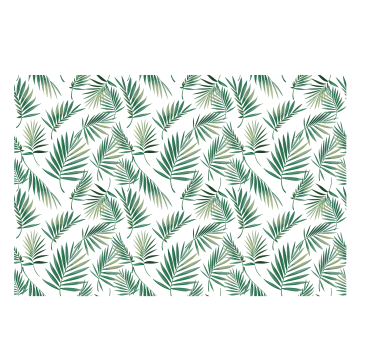 Noorse rolgordijnën Scandinavisch design groen blad - TenStickers