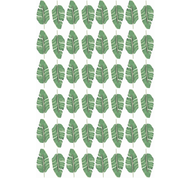 Bladpatroon motief rolgordijn bloemen en planten - TenStickers