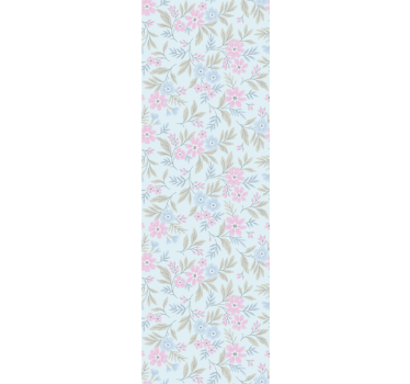Subtiel botanisch motief rolgordijn bloemen en planten - TenStickers