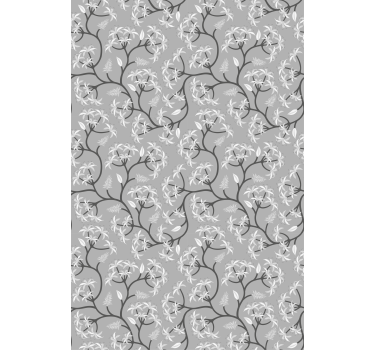 Elegante bloementakken rolgordijn bloemen en planten - TenStickers
