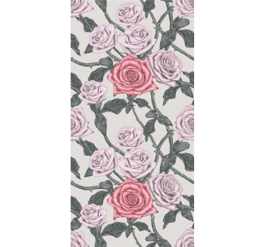 Elegant rozenarrangement rolgordijn bloemen en planten - TenStickers