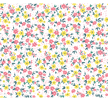 Bloemenbloeipatroon rolgordijn bloemen en planten - TenStickers