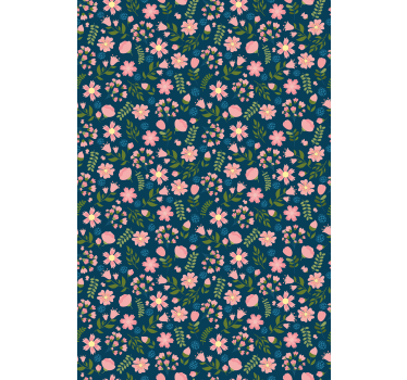 Tuinplezier rolgordijn bloemen en planten - TenStickers