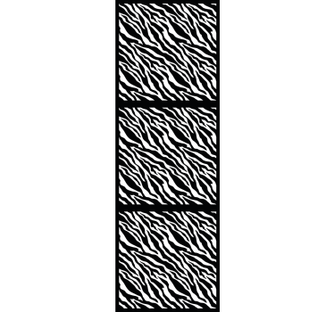Gestileerd zebrapatroon rolgordijn dieren - TenStickers