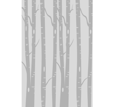 Rolgordijnen bomen print Hoge berken bos scandinavisch - TenStickers