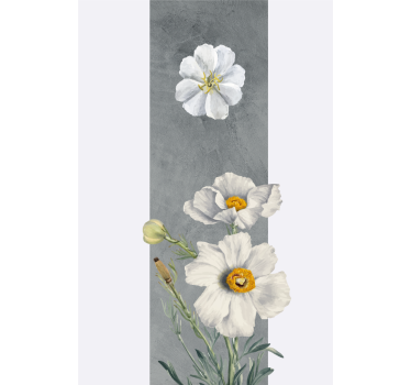 Rolgordijn bloemen en planten witte bloemen bouquet - TenStickers