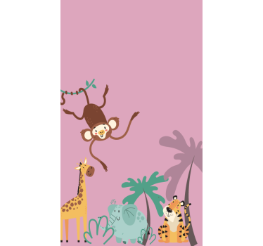 Boho jungle kinder rolgordijn - TenStickers