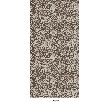 Rolgordijn woonkamer vintage bloemen - TenStickers