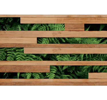 Weelderige groene overlay rolgordijn bomen - TenStickers