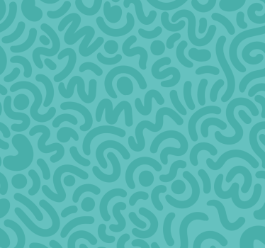 Abstracte krabbels Rolgordijn turquoise - TenStickers