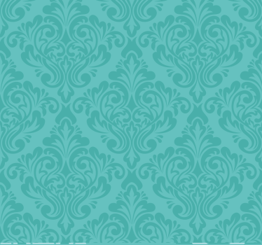 Damast Rolgordijn turquoise - TenStickers