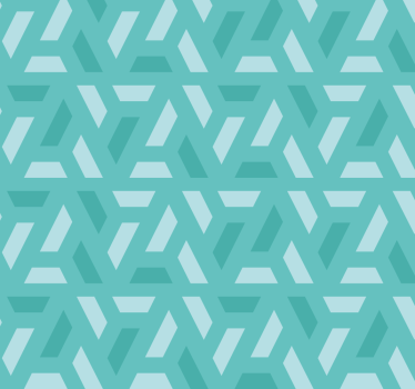 Driehoeken patroon Rolgordijn turquoise - TenStickers
