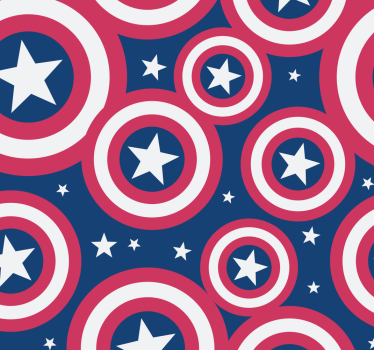 Rolgordijn Captain Amerika rond schild Superhelden - TenStickers