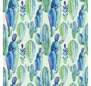 Botanische stijl Cactus rolgordijn - TenStickers