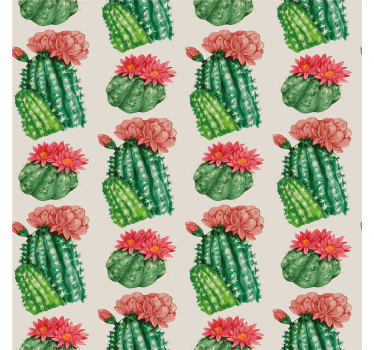Woestijn bloemen Cactus jaloezie - TenStickers