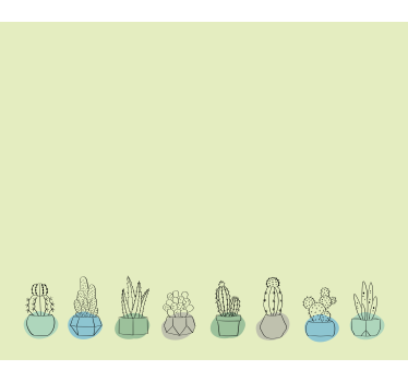 Groene maagdenpalm Cactus jaloezie - TenStickers