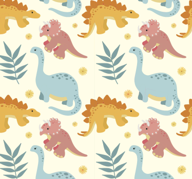 Minimalistische stijl dinosaurus rolgordijn - TenStickers