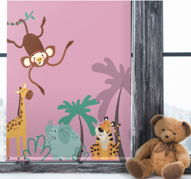 Boho jungle kinder rolgordijn - TenStickers