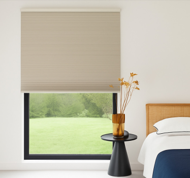 Beige cellulaire tint rolgordijn tienerkamer - TenStickers