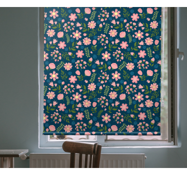 Tuinplezier rolgordijn bloemen en planten - TenStickers