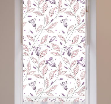 Botanische bladmotieven rolgordijn bloemen en planten - TenStickers