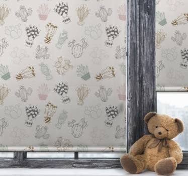 Kinderstijl Cactus jaloezie - TenStickers