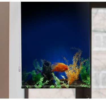 Dieren rolgordijnen Aquarium leven - TenStickers
