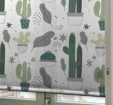 Gearceerde tonen Cactus jaloezie - TenStickers
