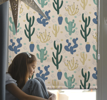 Genot van cactuspatronen Cactus jaloezie - TenStickers