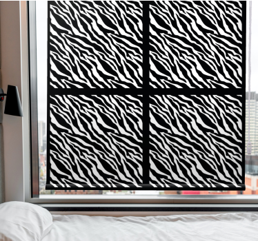 Gestileerd zebrapatroon rolgordijn dieren - TenStickers
