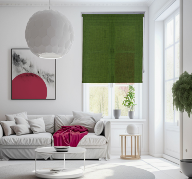 Groene stoffentextuur Raambekleding woonkamer - TenStickers