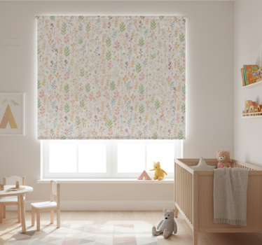 Kinderkamer rolgordijn eenvoudige symbolen op wit - TenStickers