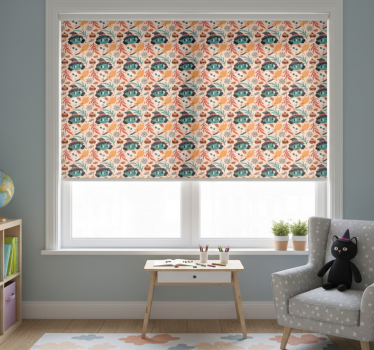 Kinderkamer rolgordijn halloween heks magie schattig patroon - TenStickers