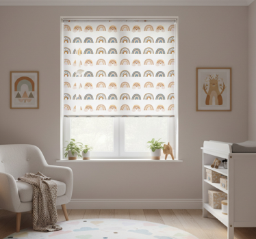 Kinderkamer rolgordijn herfstregenbogen - TenStickers