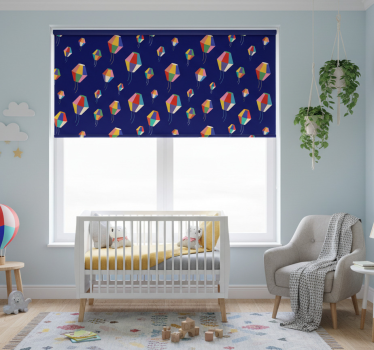 Kinderkamer rolgordijn luchtballonnen - TenStickers