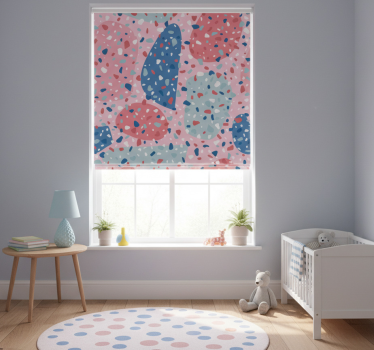 Kinderkamer rolgordijn pink terrazo - TenStickers