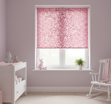 Kinderkamer rolgordijn roze glitter - TenStickers