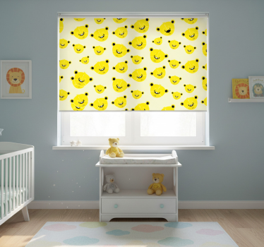 Kinderkamer rolgordijn schattig berenpatroon - TenStickers