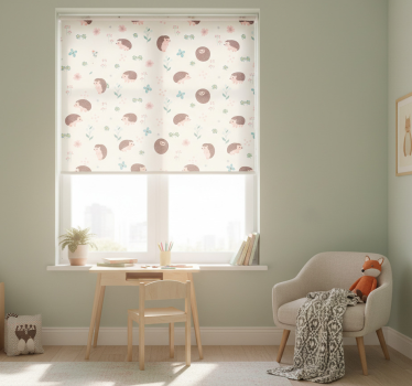 Kinderkamer rolgordijn schattige egel collectie - TenStickers