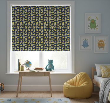 Kinderkamer rolgordijn spookachtig plezier - TenStickers