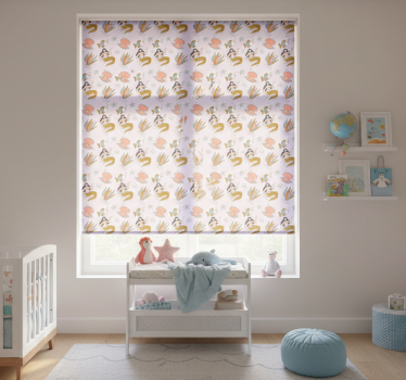 Kinderkamer rolgordijn zeemeerminnen en schelpen - TenStickers